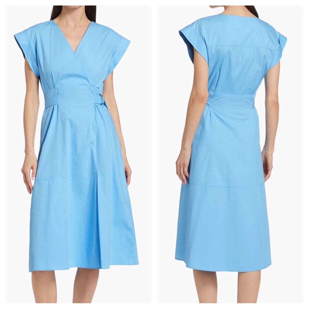10 Crosby Derek Lam Light Blue Midi Dress